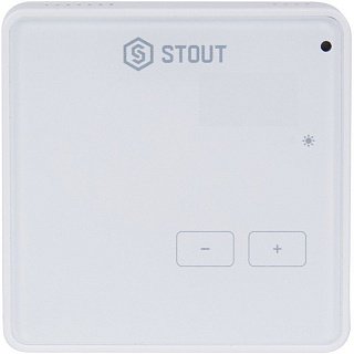Термостат комнатный беспроводной STOUT R-8z белый Артикул STE-0101-008003